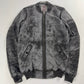 Rick Owens Dust Effect Grey Reflective Brushed Nylon Jacket - S