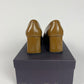 Prada Bright Leather Camel Heels 1990s - 37 IT/ 38 EU