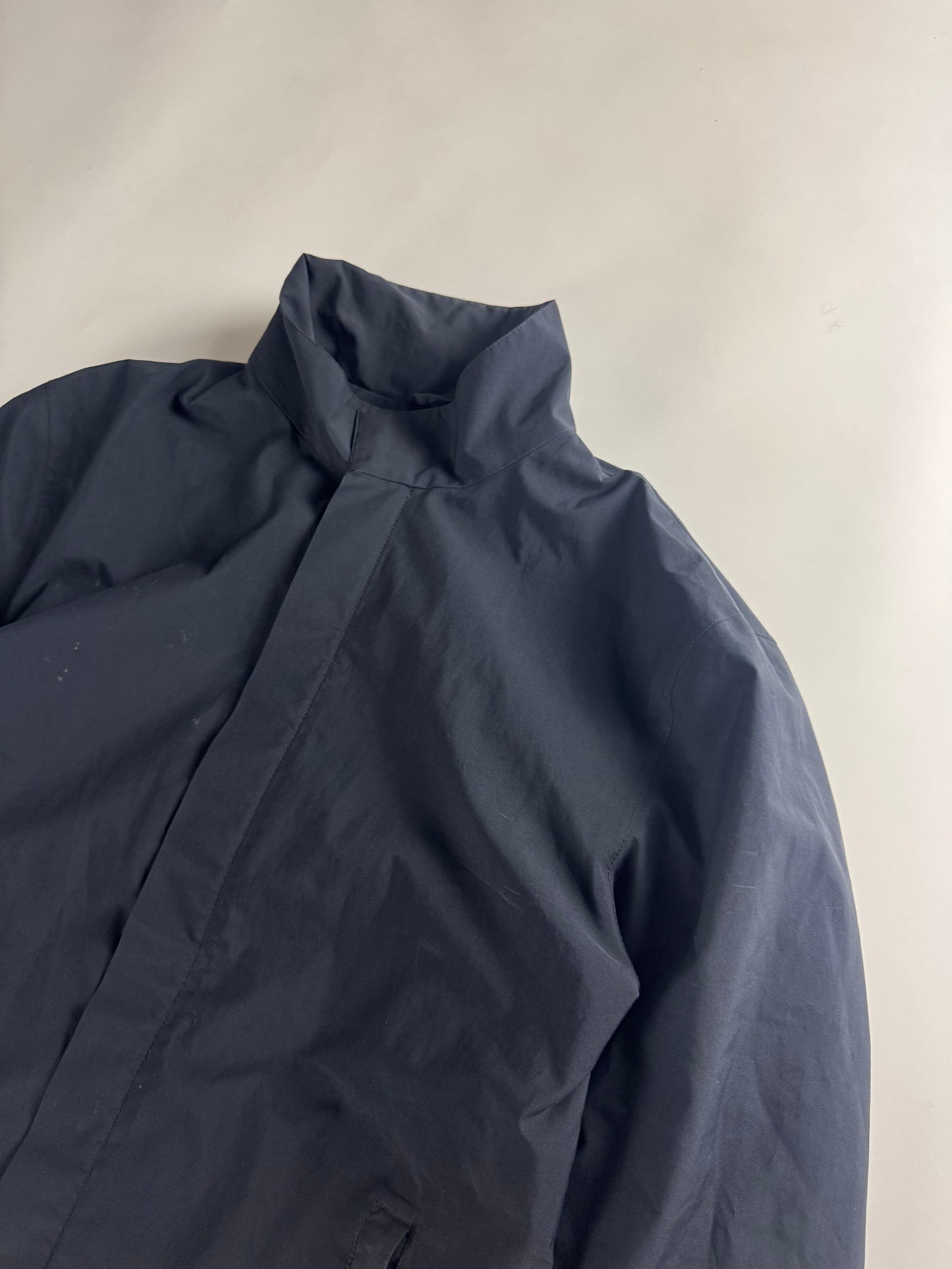 Prada Linea Rossa Navy Nylon Convertible Hoodie Jacket FW 1999 - L