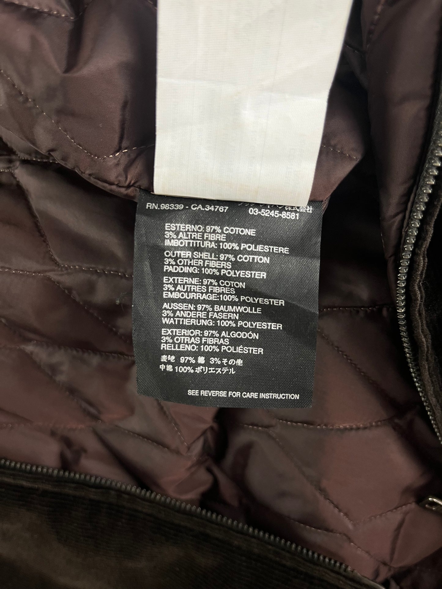 Prada Linea Rossa Dark Corduroy Jacket 2000s - L