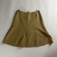 Louis Vuitton Sample Exposed Front Zipper Tan Flared Skirt FW 2015 - S