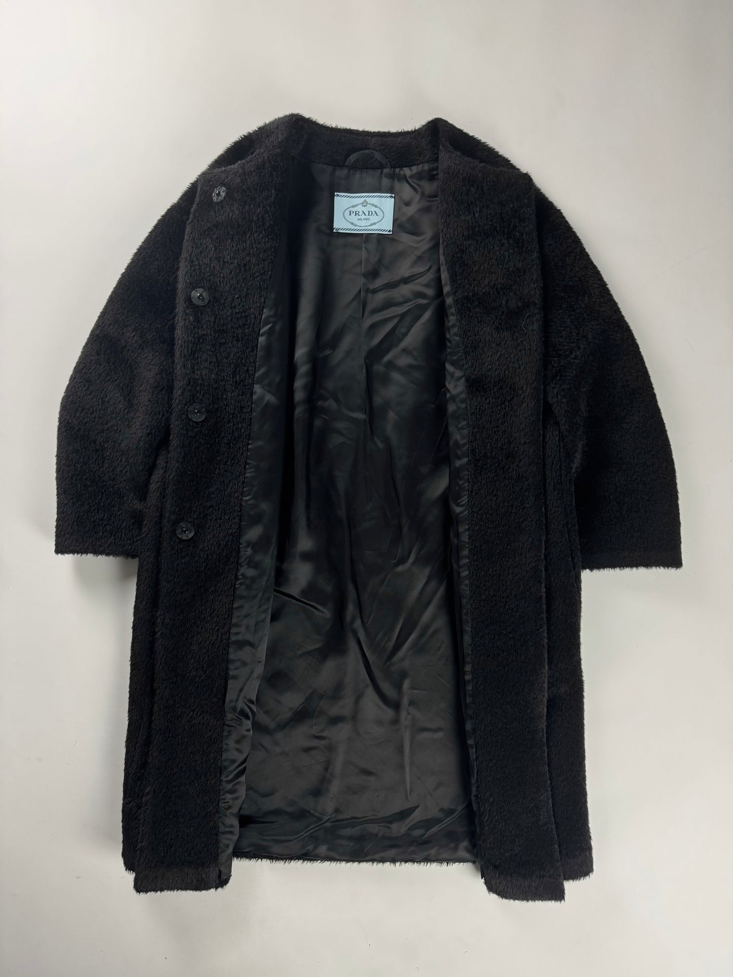 Prada Milano 3/4 Arm Long Plush Coat FW 2018 - XS