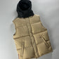 Prada Linea Rossa Cream Puffer Vest - M