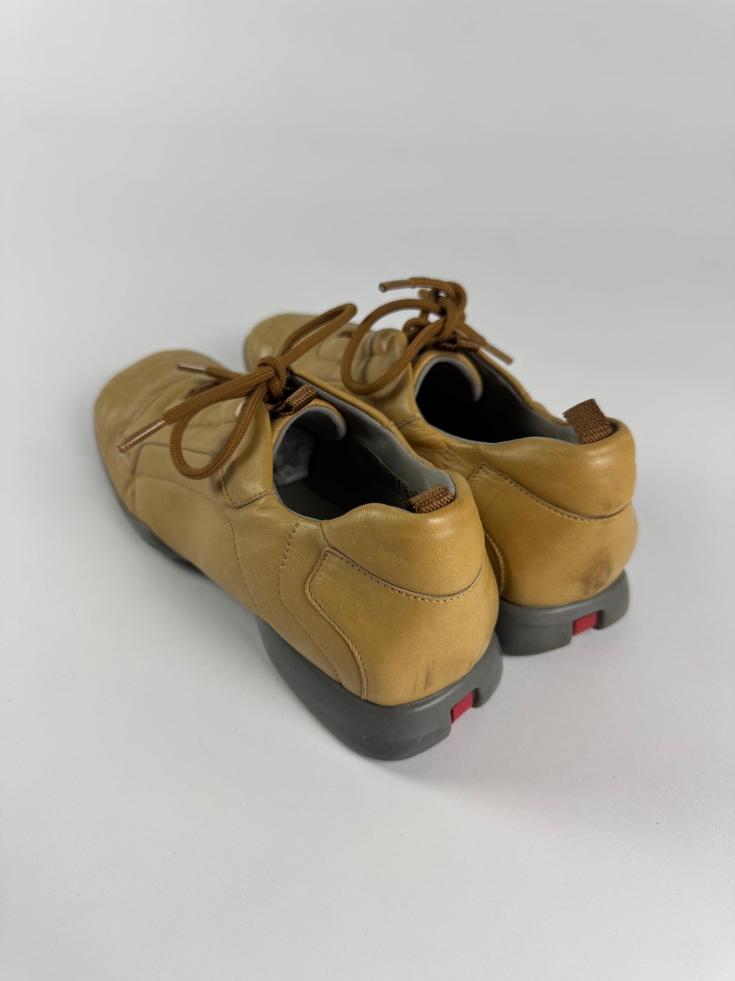Prada Sport Camel Textured Leather SS 2000 - 37,5 IT/38,5 EU