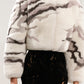 Balenciaga Alexander Wang Marble Effect Fox Fur Crop Jacket FW 2013 - XS