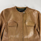 Prada Camel Cuffed Collar Leather Jacket FW 1999 - S