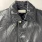 Saint Laurent Sample Leather Paneled Zigzag Stitching Bomber Jacket Pre Fall 2018 - S