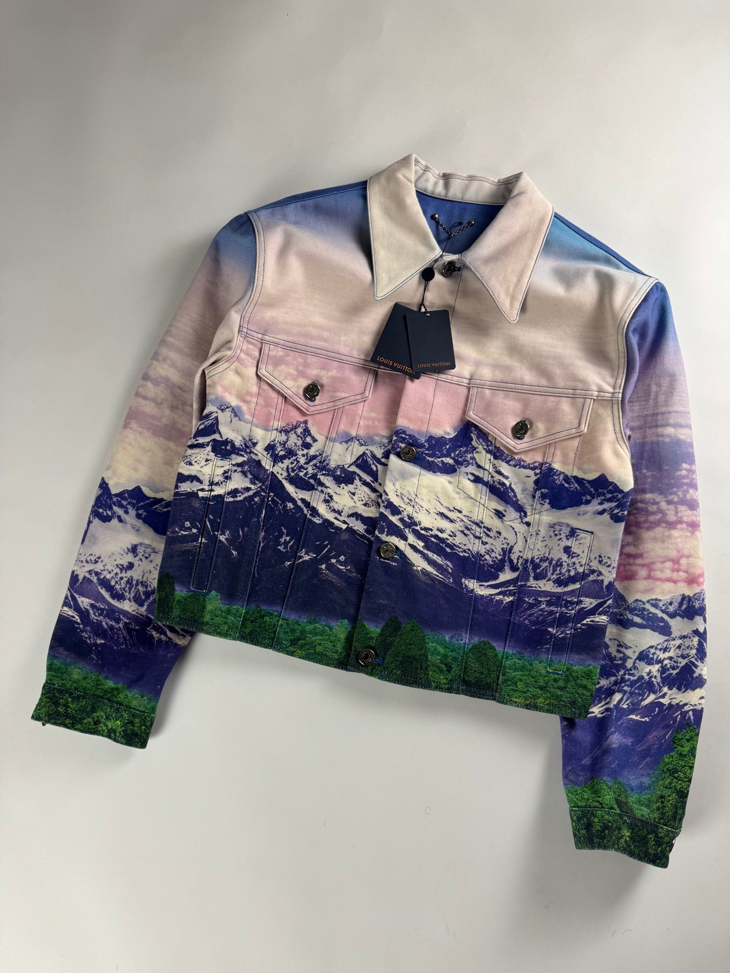 Louis Vuitton Virgil Abloh Landscape Denim Trucker Jacket SS 2022 - M