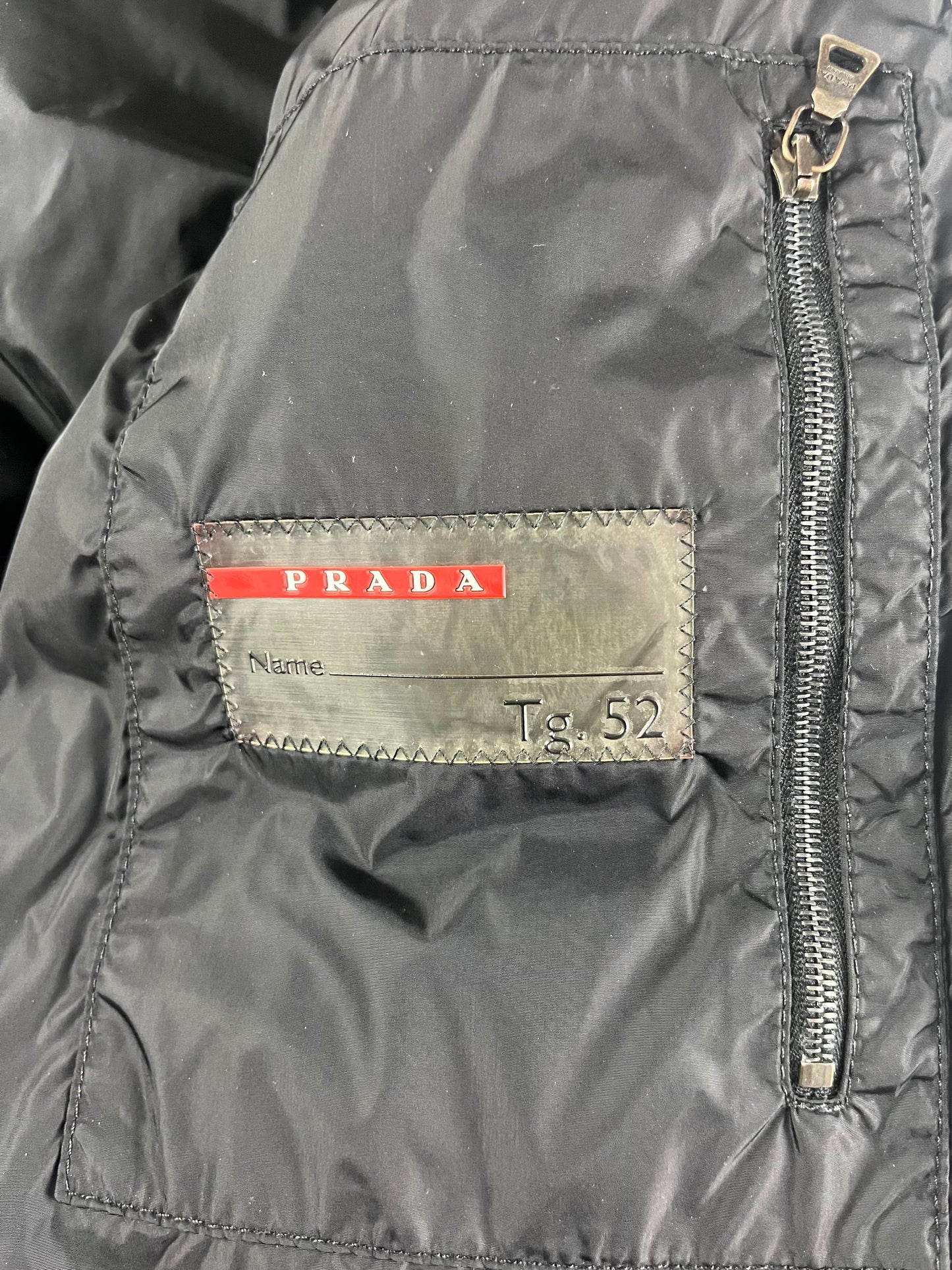 Prada Fur Nylon Puffer Jacket FW 2007 - L