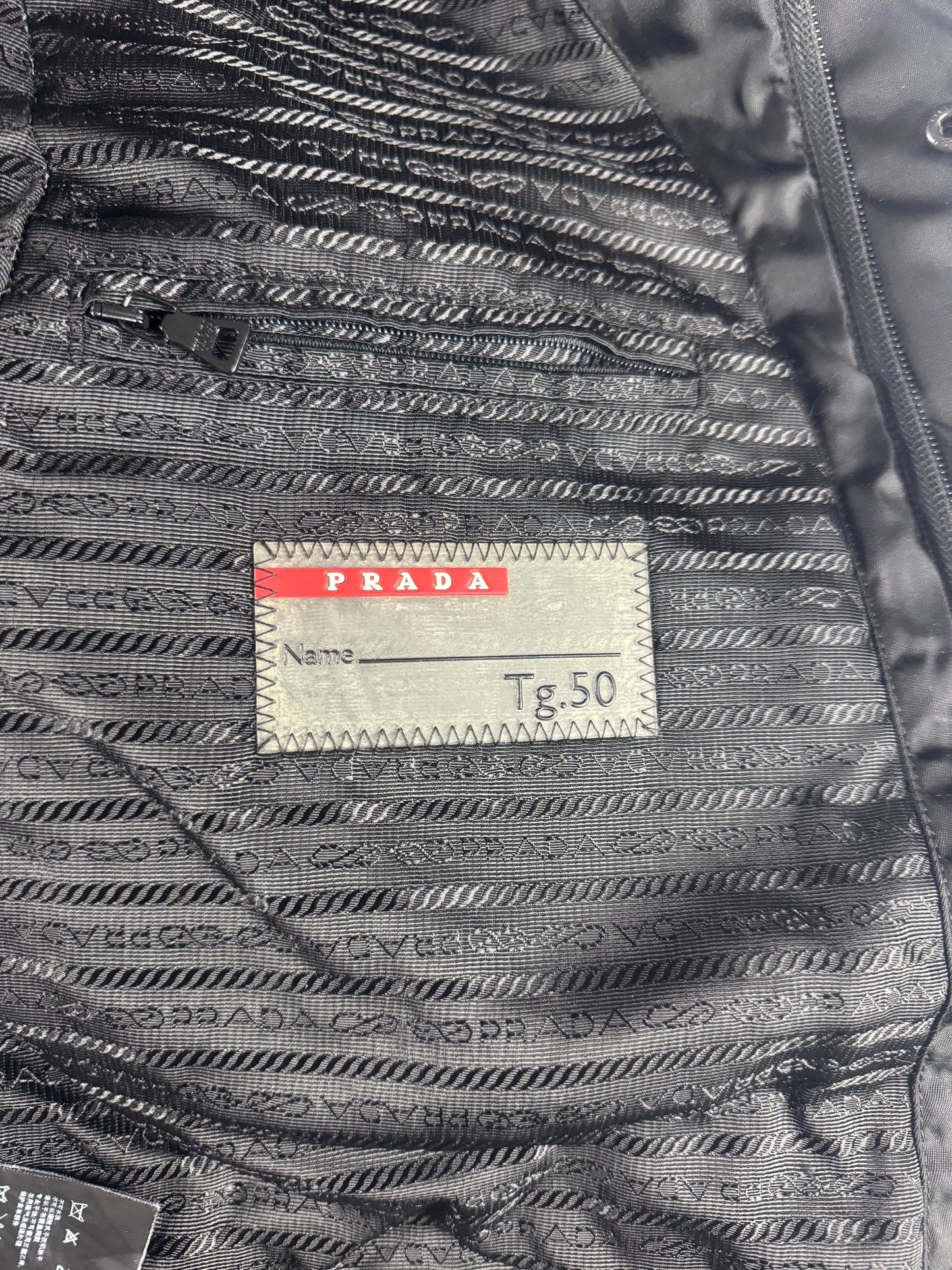 Prada Inside Monogram Nylon Parka Jacket FW 2009 - M