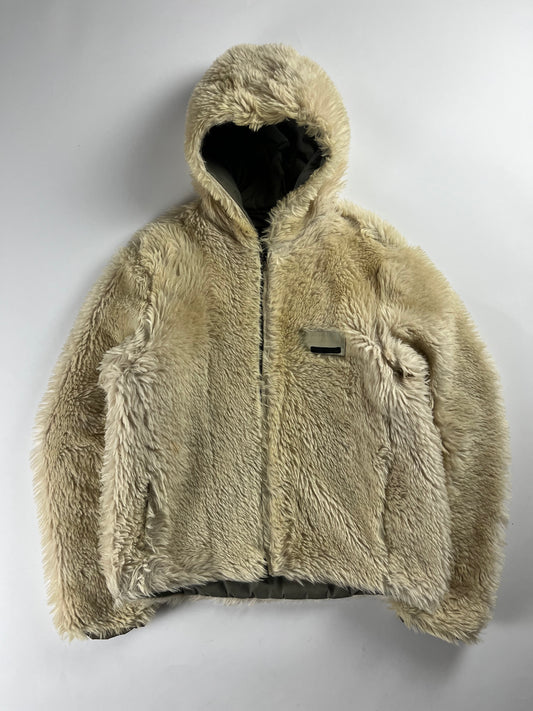 Prada Mainline Cream Fur Zipper Jacket FW 2007 - M