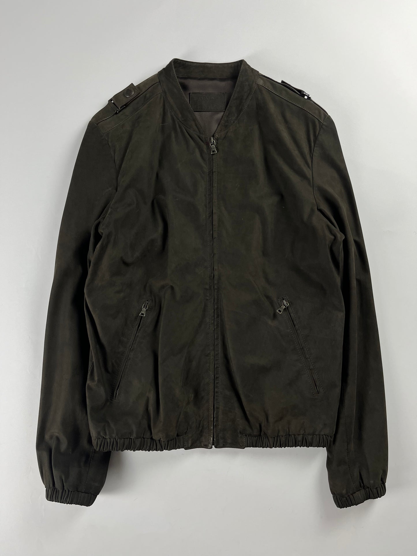 Prada Brown Premium Leather Jacket SS 2007 - M