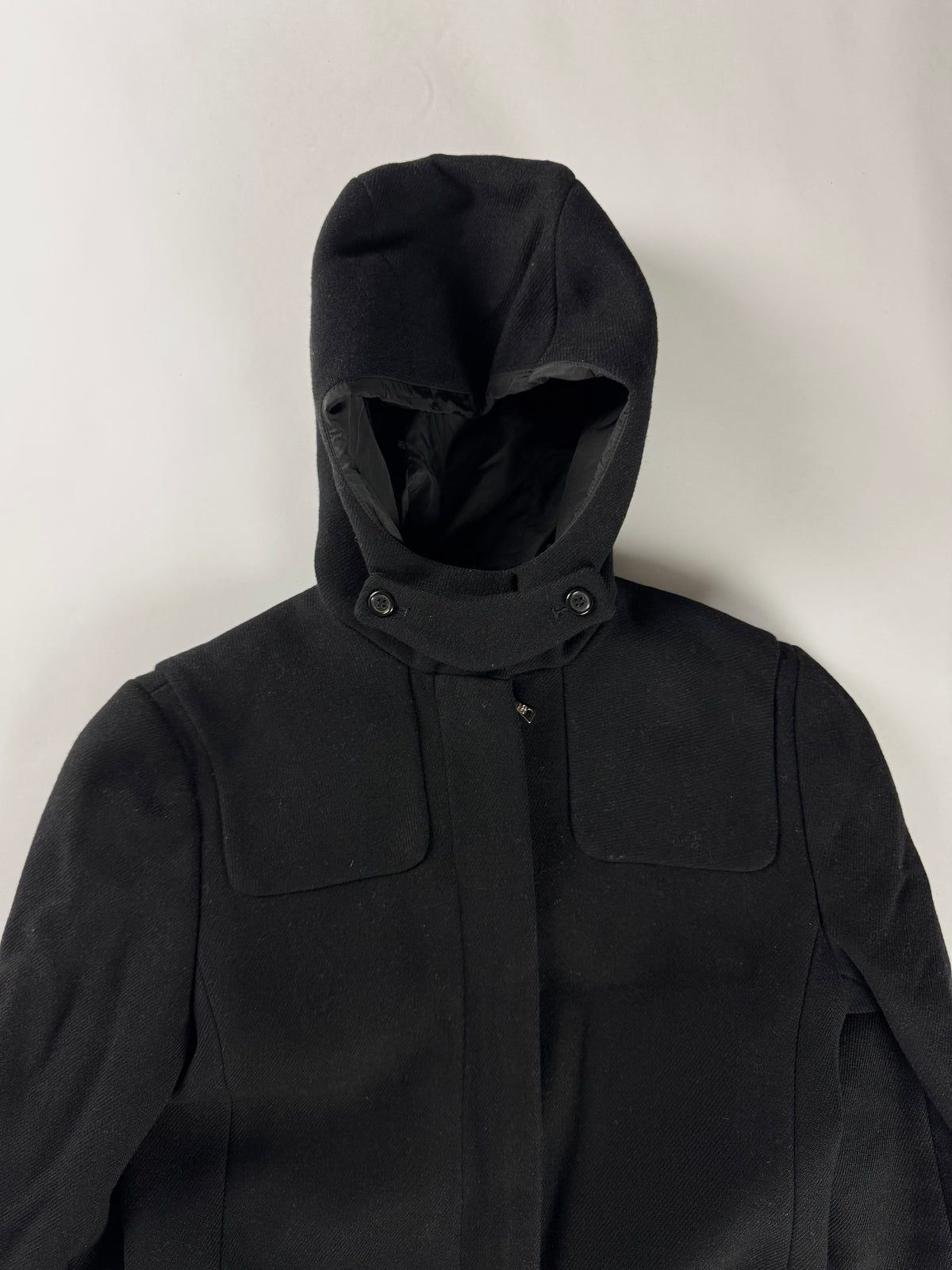Prada Mesh Trimmed Premium Wool Coat FW 1999 - S