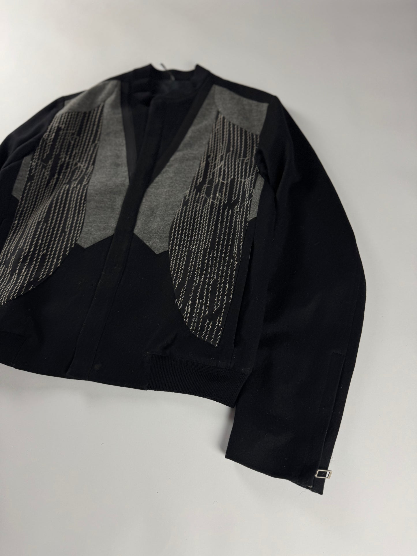 Dior Homme Embroidered Stitched Wool Jacket FW 2011 - M