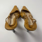 Gucci Tom Ford Light Tan Ostrich Leather Slingback Heels Pumps 1990s - 9,5 IT/40,5 EU