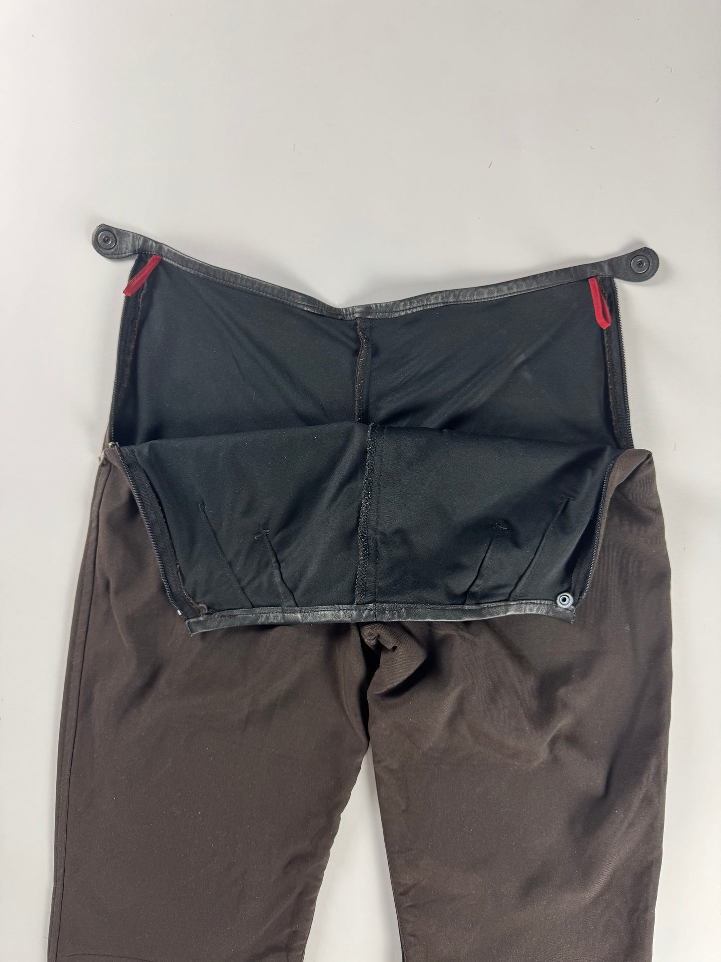 Prada Linea Rossa Brown Two Tone Brown Pants FW 1999 - XS