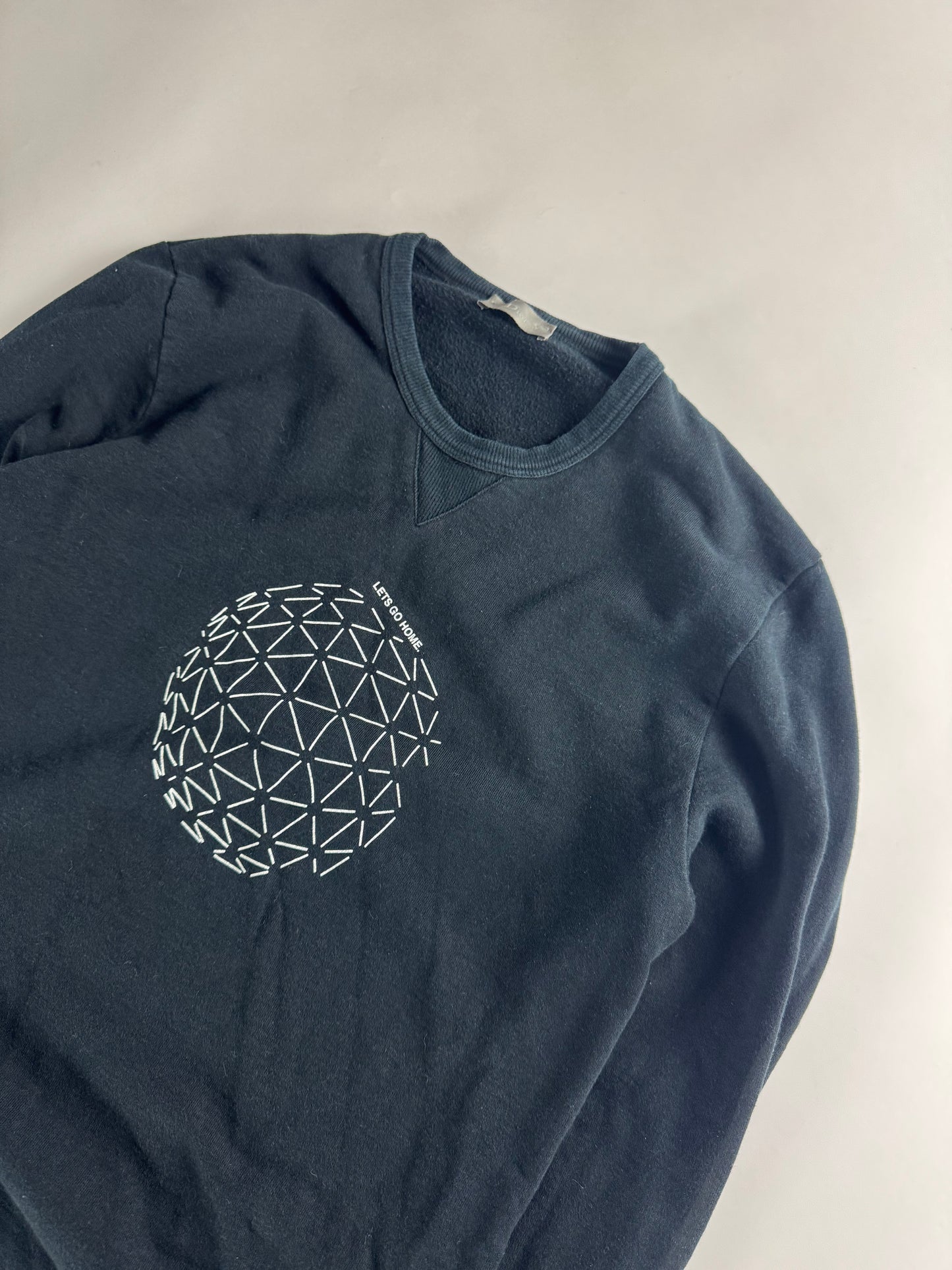 Dior Homme Navy Let’s Go Home Crewneck Sweatshirt FW 2007 - M