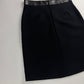 Gucci Tom Ford Essential Black Leather Pockets Skirt FW 2000 - M