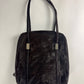 Gucci Tom Ford Brown Crocodile Cut Pattern Pony Hair Shoulder Bag FW 1996 - OS