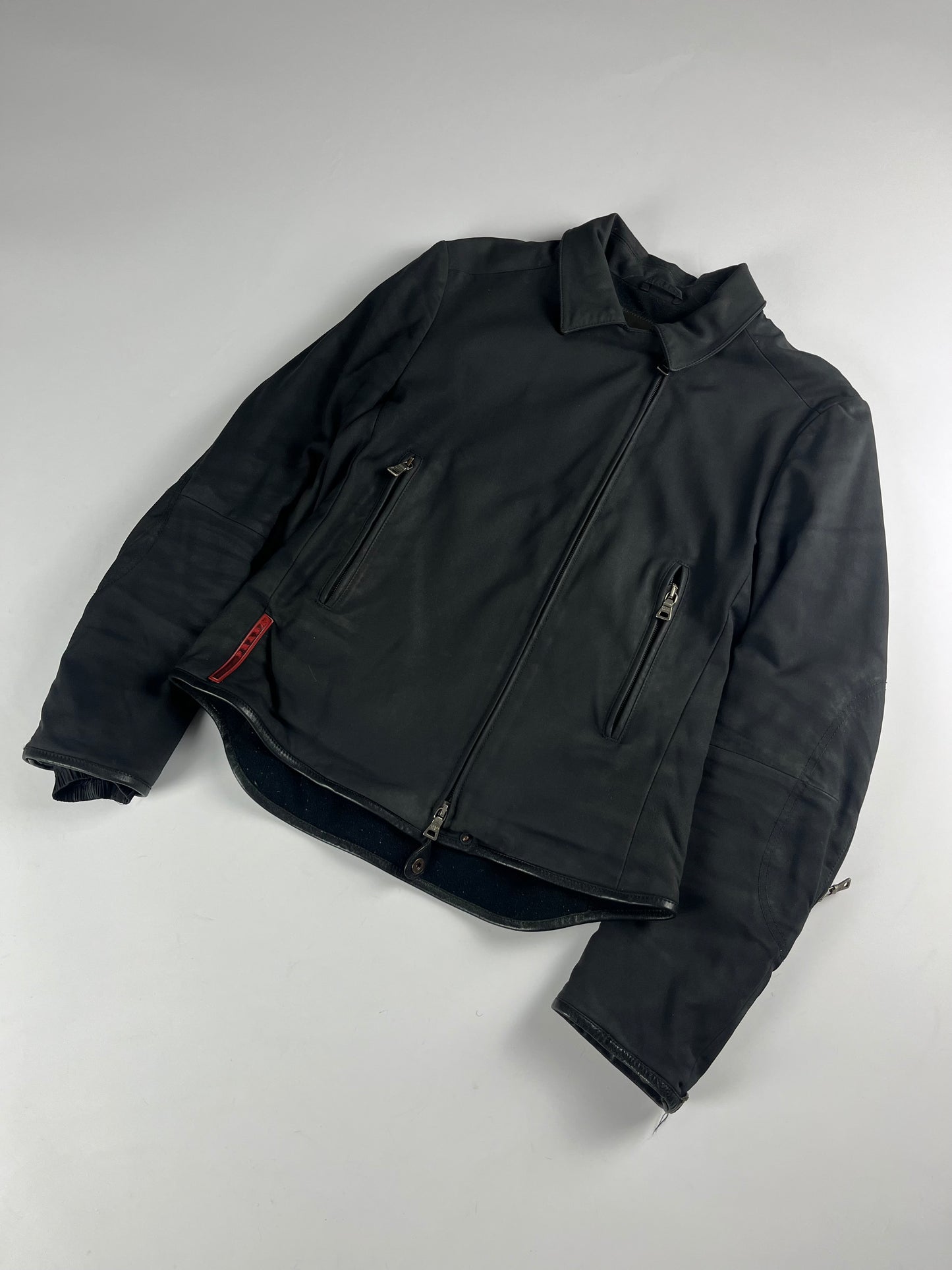 Prada Linea Rossa Riot Asymmetric Zipper Jacket FW 1999 - S