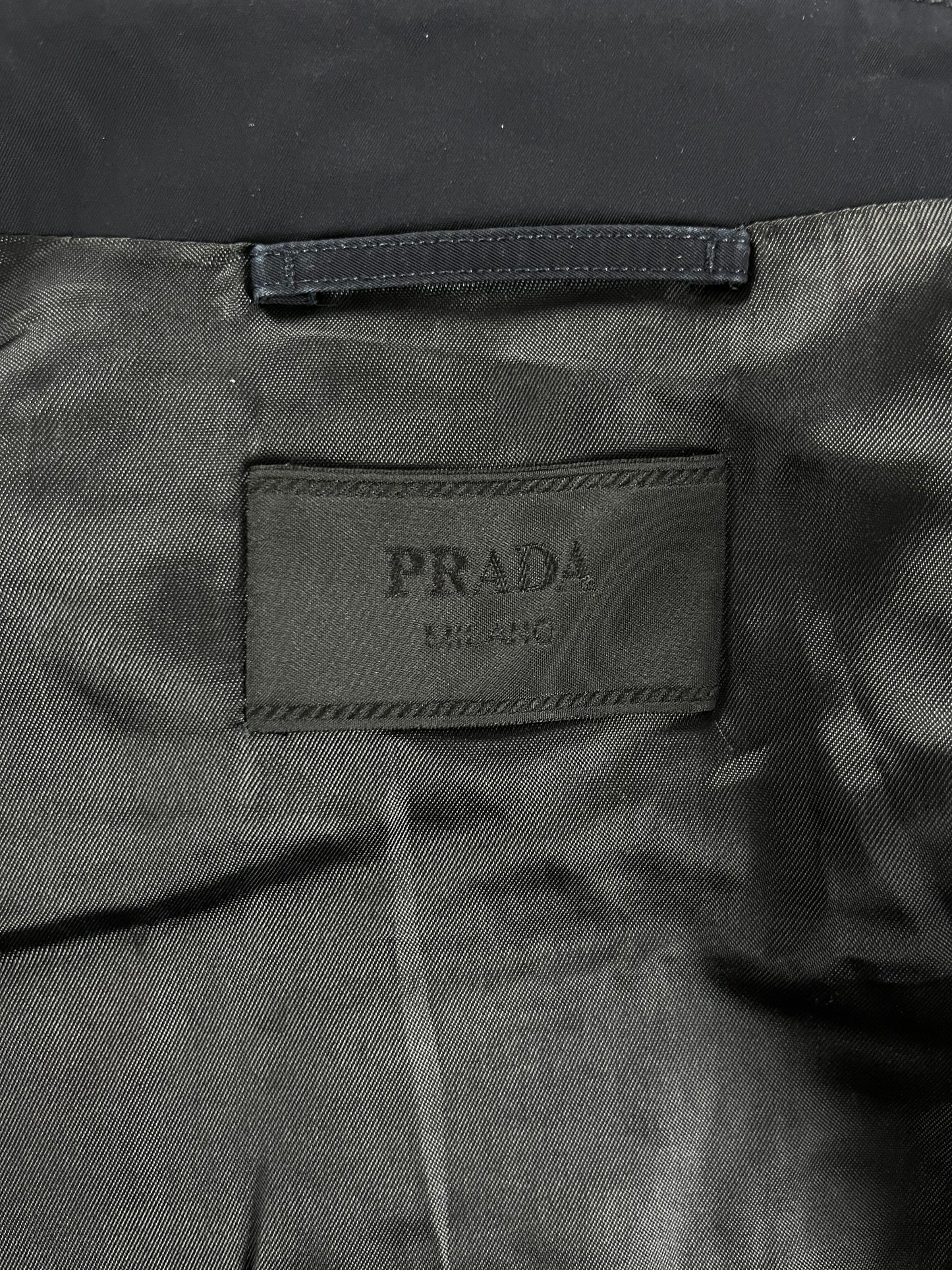Prada Navy Marina Nylon Bomber jacket FW 2008 - M