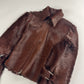 Louis Vuitton Sample Artisanal Fur Suture Spine Line Double Waist Belt Jacket - XS