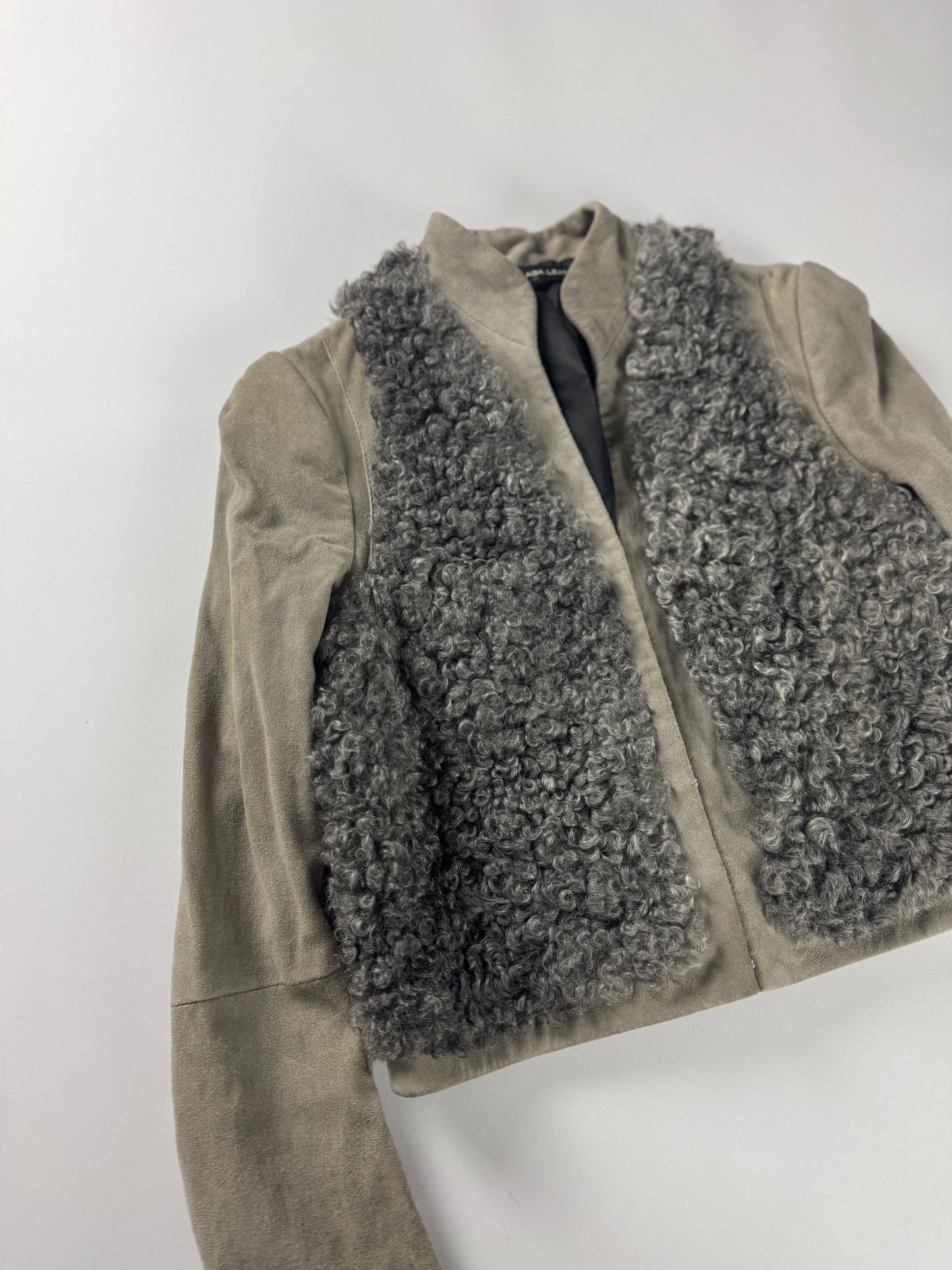 Balenciaga Nicolas Ghesquière Lamb Leather Fur Jacket Pre-Fall 2008 - XS