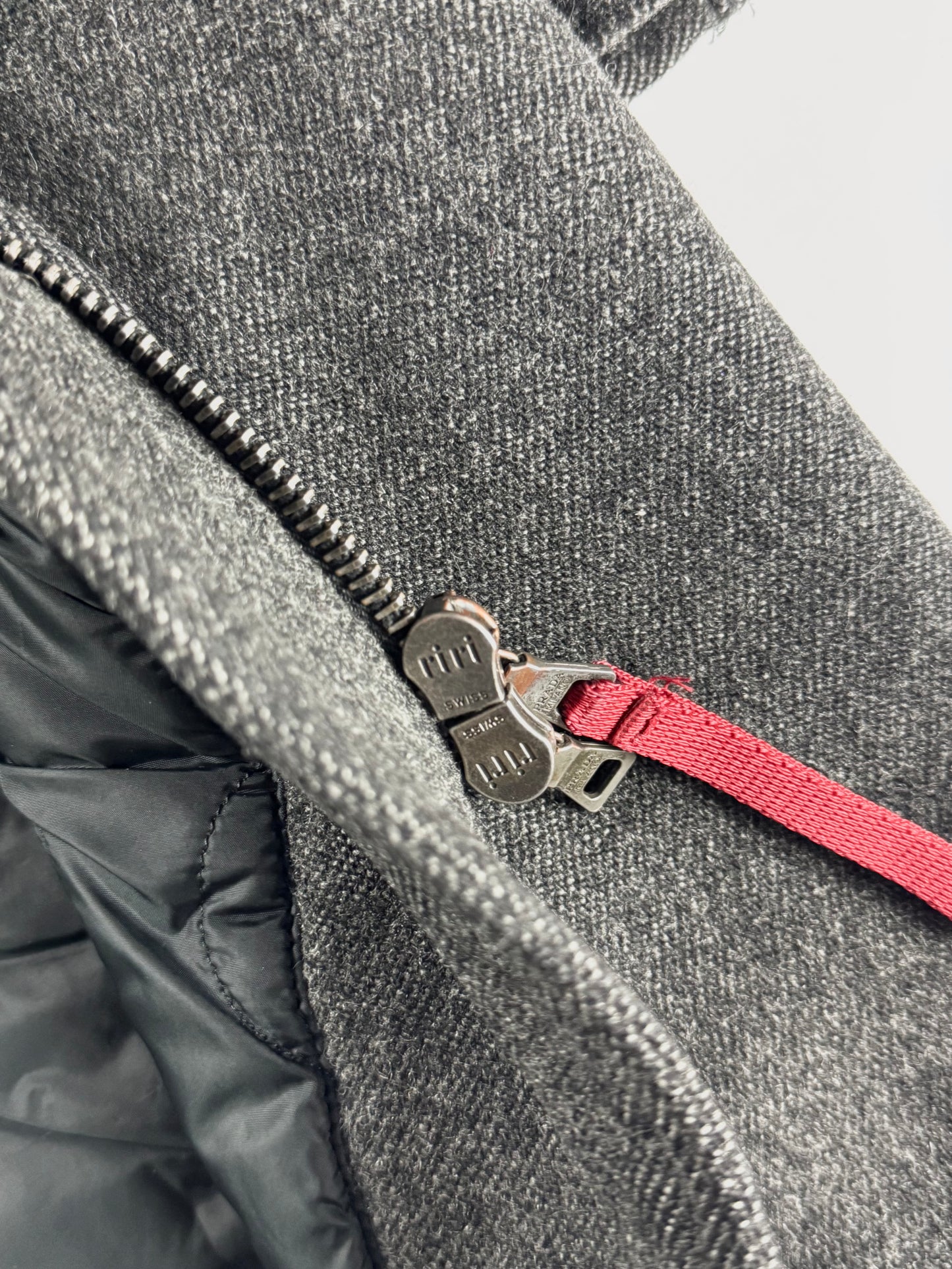 Prada Grey Wool Military Epaulettes Coat FW 1999 - S