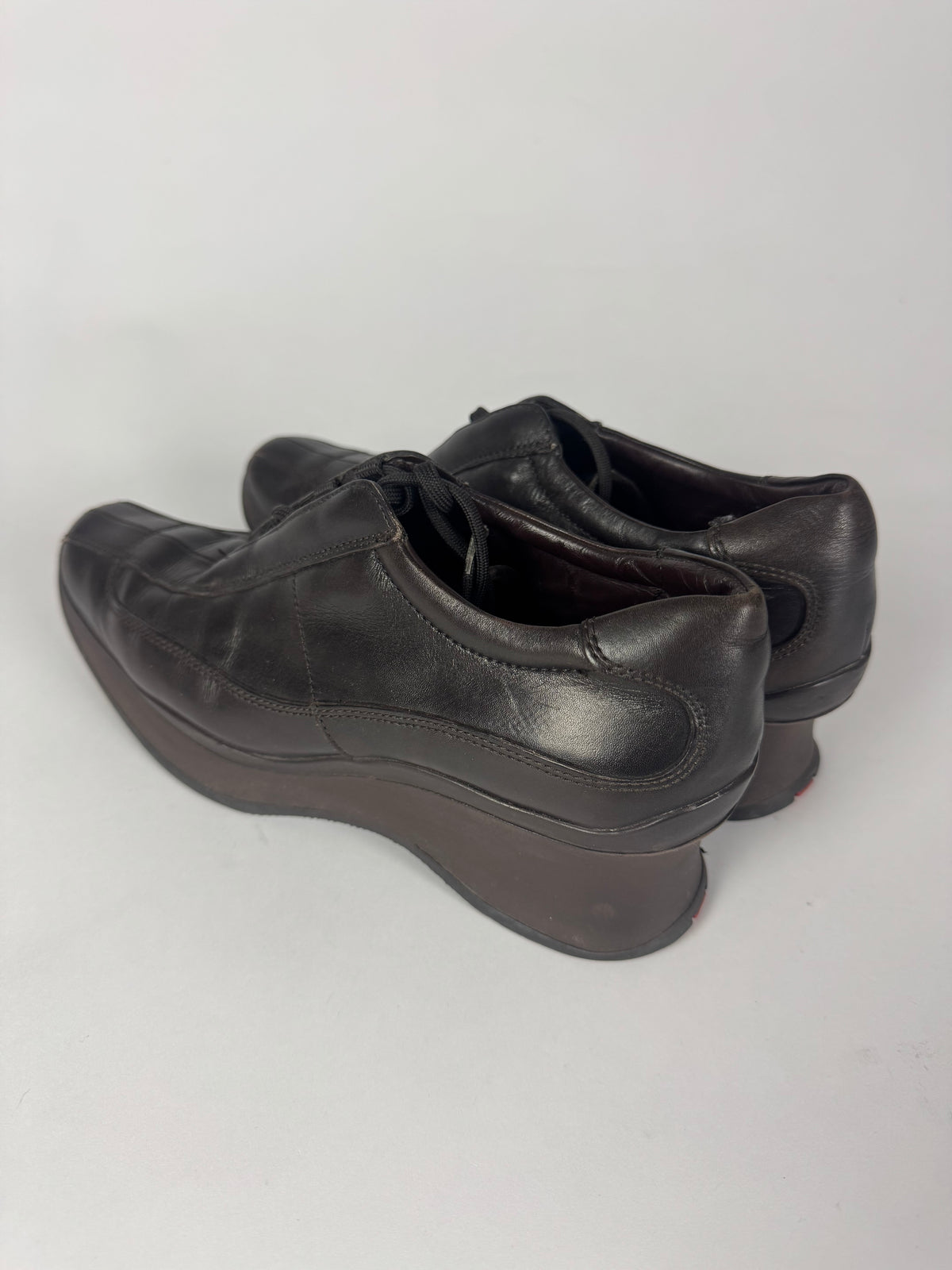 Prada Sport Leather Low Aero Platform Shoes FW 1999 - 38 IT/38,5 EU