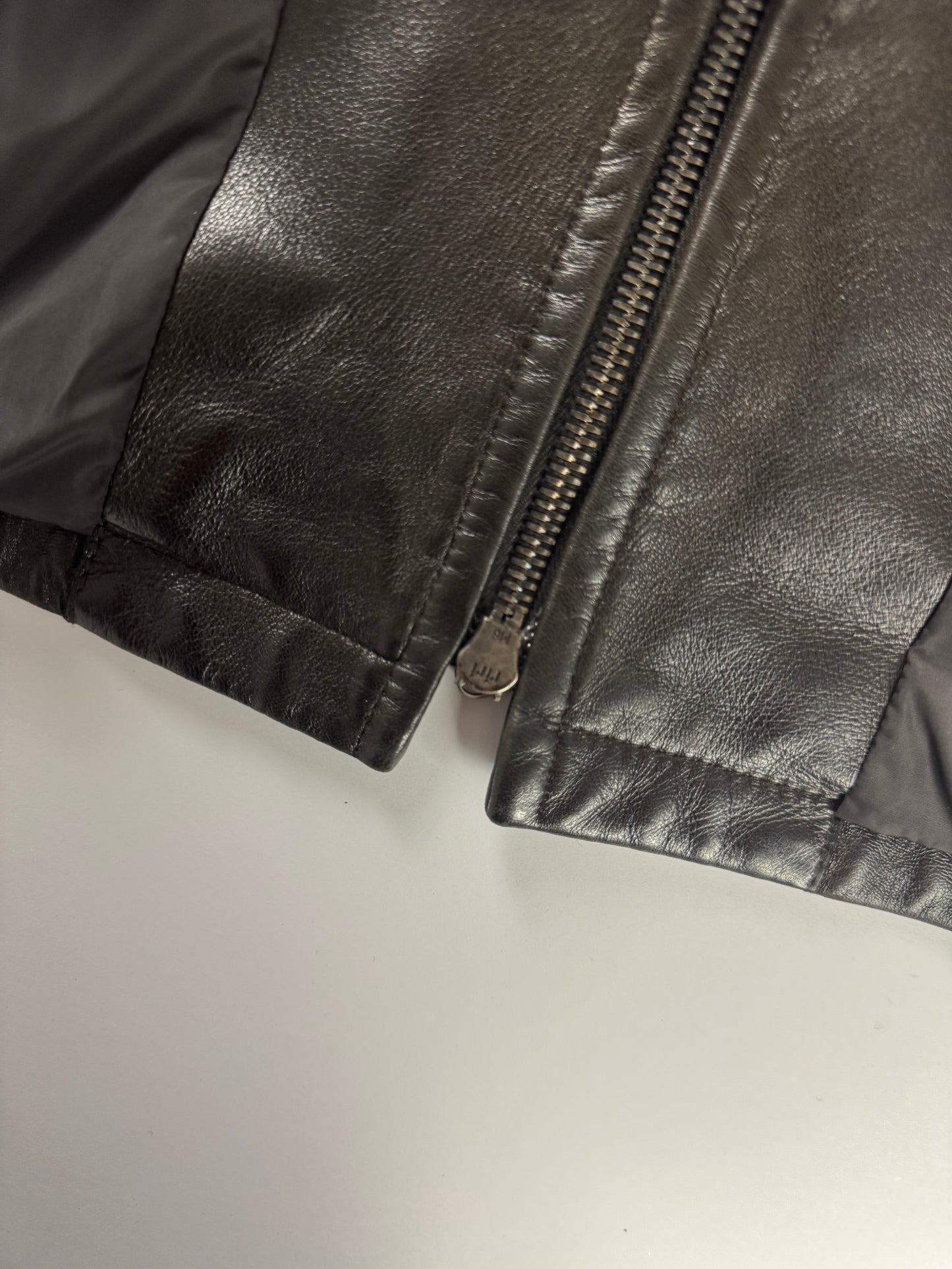 Prada Premium Double Zip Leather Formal Coat FW 2001 - M