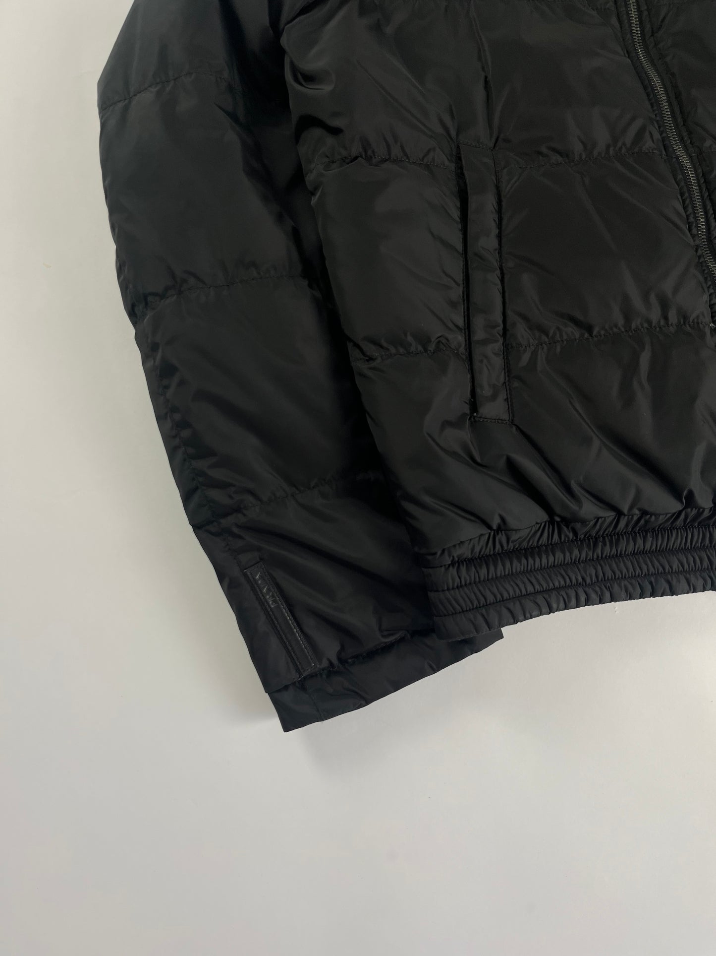 Prada Shadow Double Side Nylon Puffer Down Jacket 2000s - L