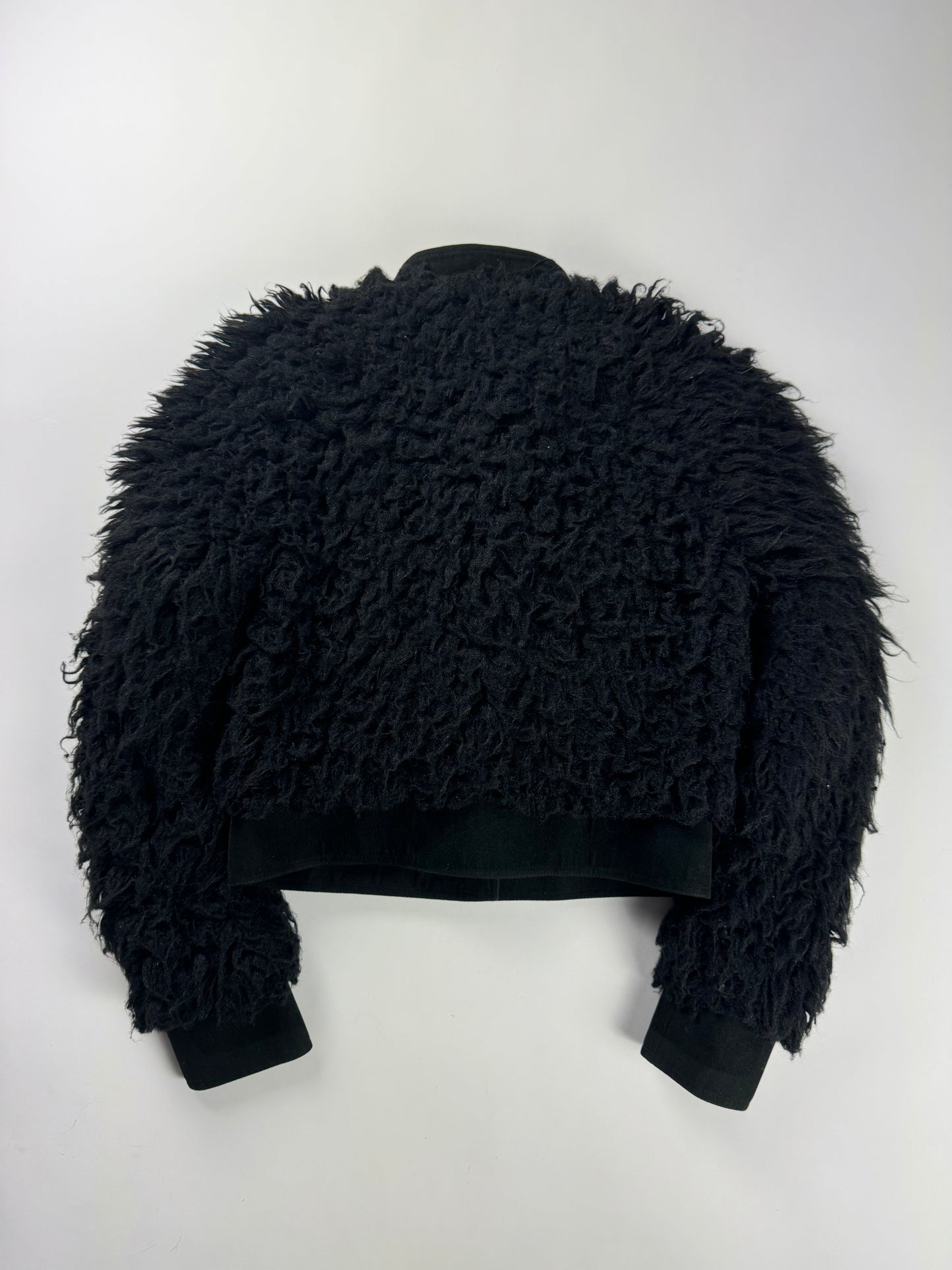John Galliano Midnight Bloom Faux Fur Jacket 2010s - S