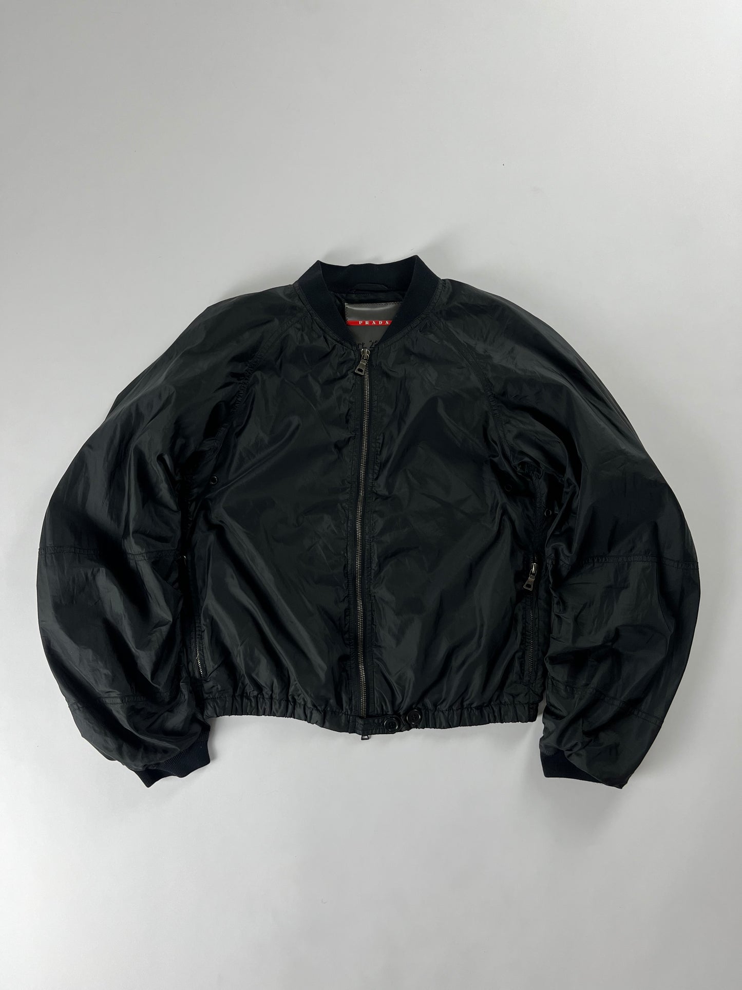 Prada Light Nylon Bomber Jacket 2000s - XS