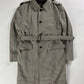 Prada Grey Striped Minimalist Belted Coat FW 2000 - L