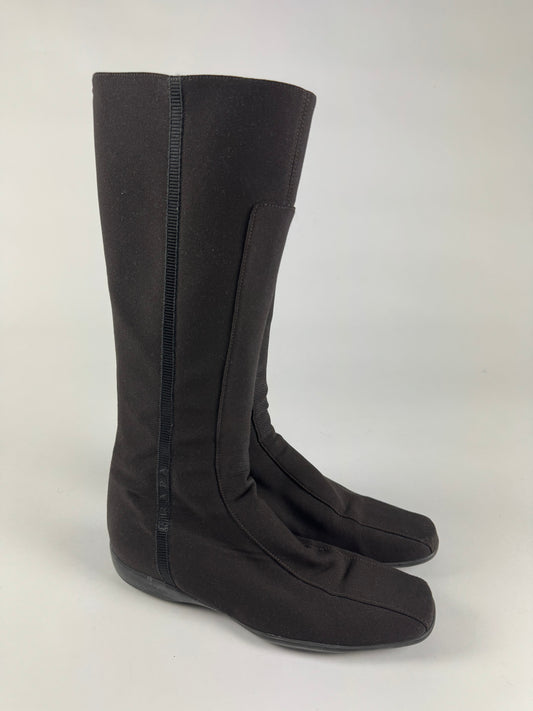 Prada Sport High Minimalist Boots 1990s - 38,5 IT/39,5 EU