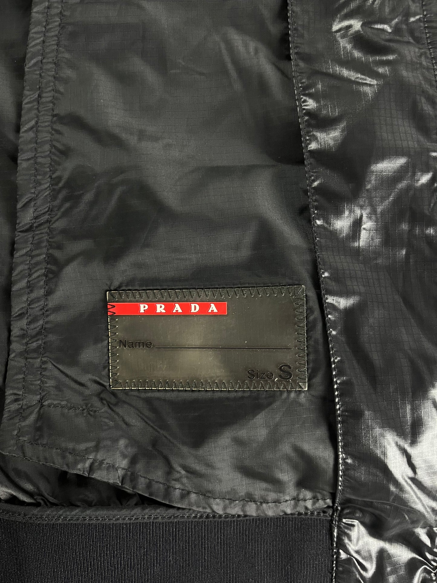 Prada Shadow Light Nylon Line Bomber Jacket SS 2010 - S