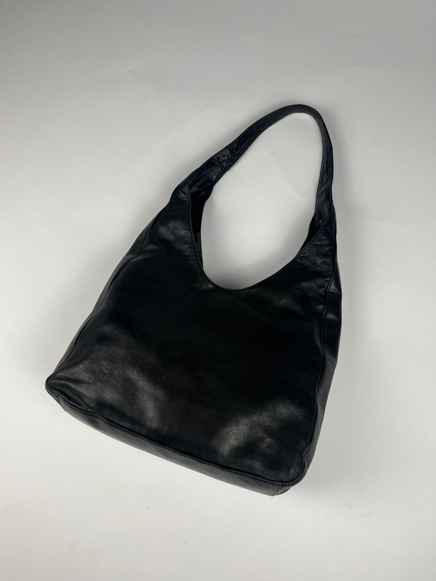 Prada Black Leather Shoulder Bag FW 1999 - OS