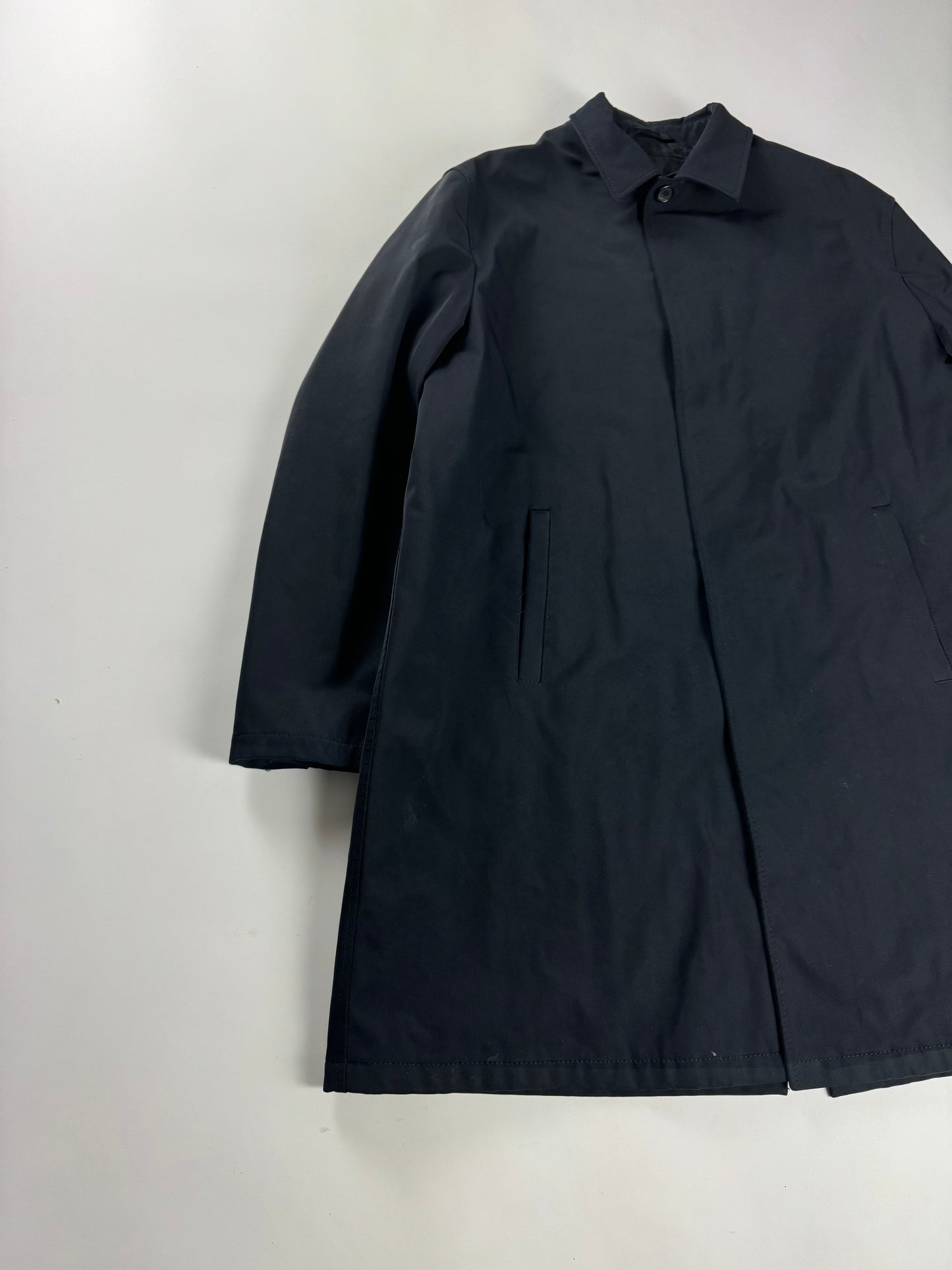Prada Inside Quilted Marine Nylon Overcoat FW 1998 - XL