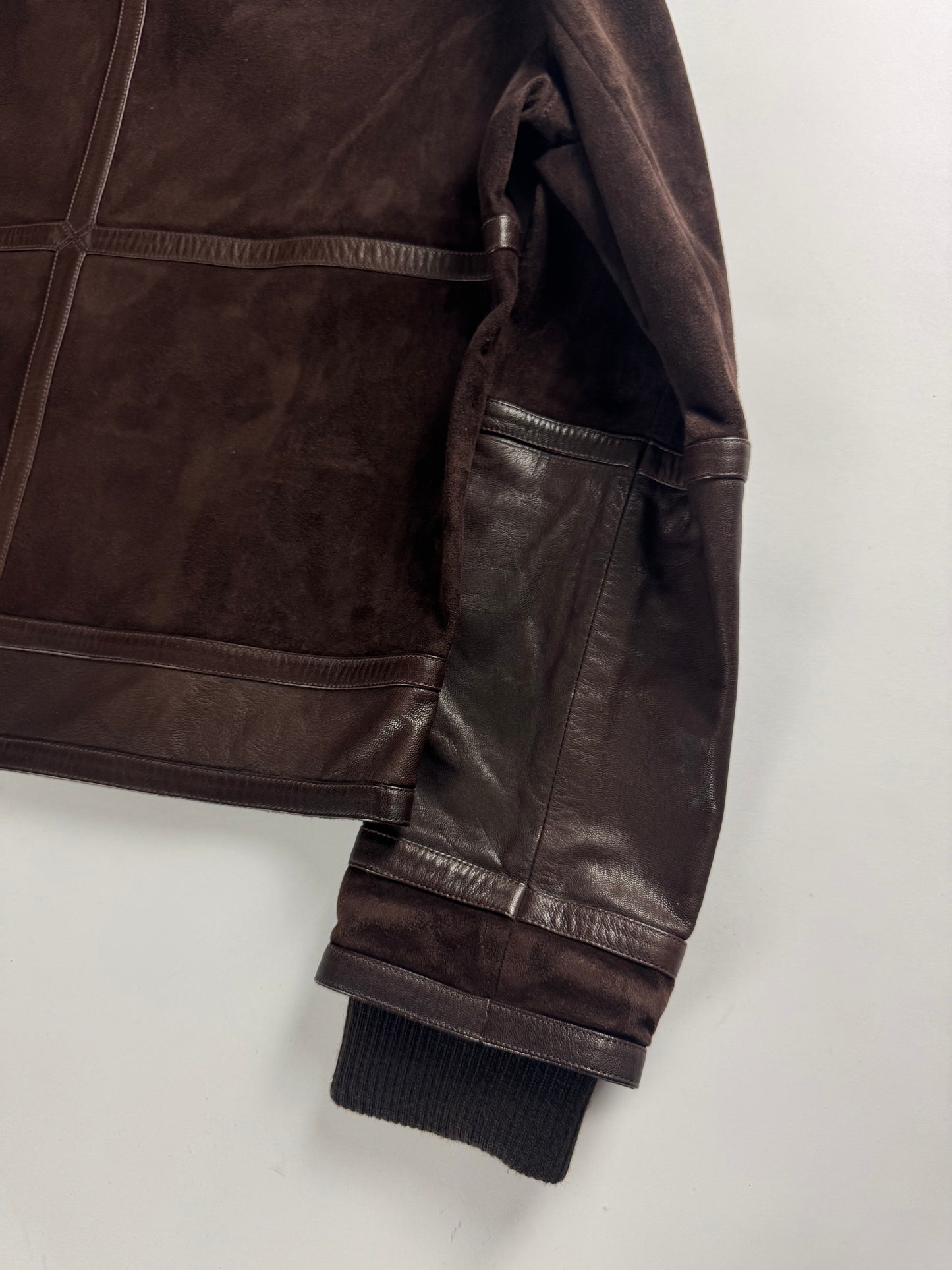 Louis Vuitton Sample Hybrid Patched Leather Pure Suede High Collar FW 2008 - S