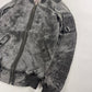 Rick Owens Dust Effect Grey Reflective Brushed Nylon Jacket - S