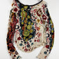 Jean Paul Gaultier Psychedelic Circle Print Mesh Top 2000s - S