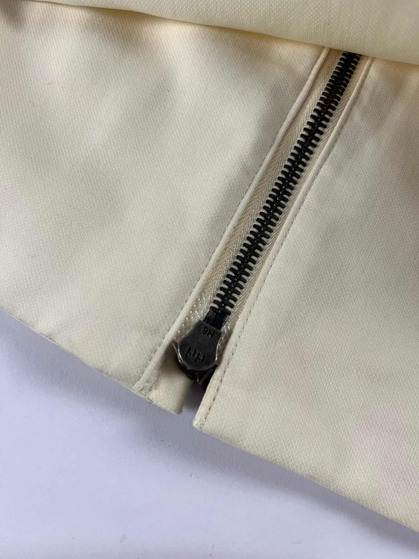 Prada Leather Patched Cream Harrington Jacket 2000s - L
