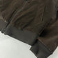 Prada Brown Premium Leather Bomber Jacket 2000s - L