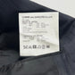 Comme des Garçons Homme Plus Dark Grey Pinstripe Peak Lapel Extended Double Button Cuff Wool Blazer Jacket FW 2019 - S