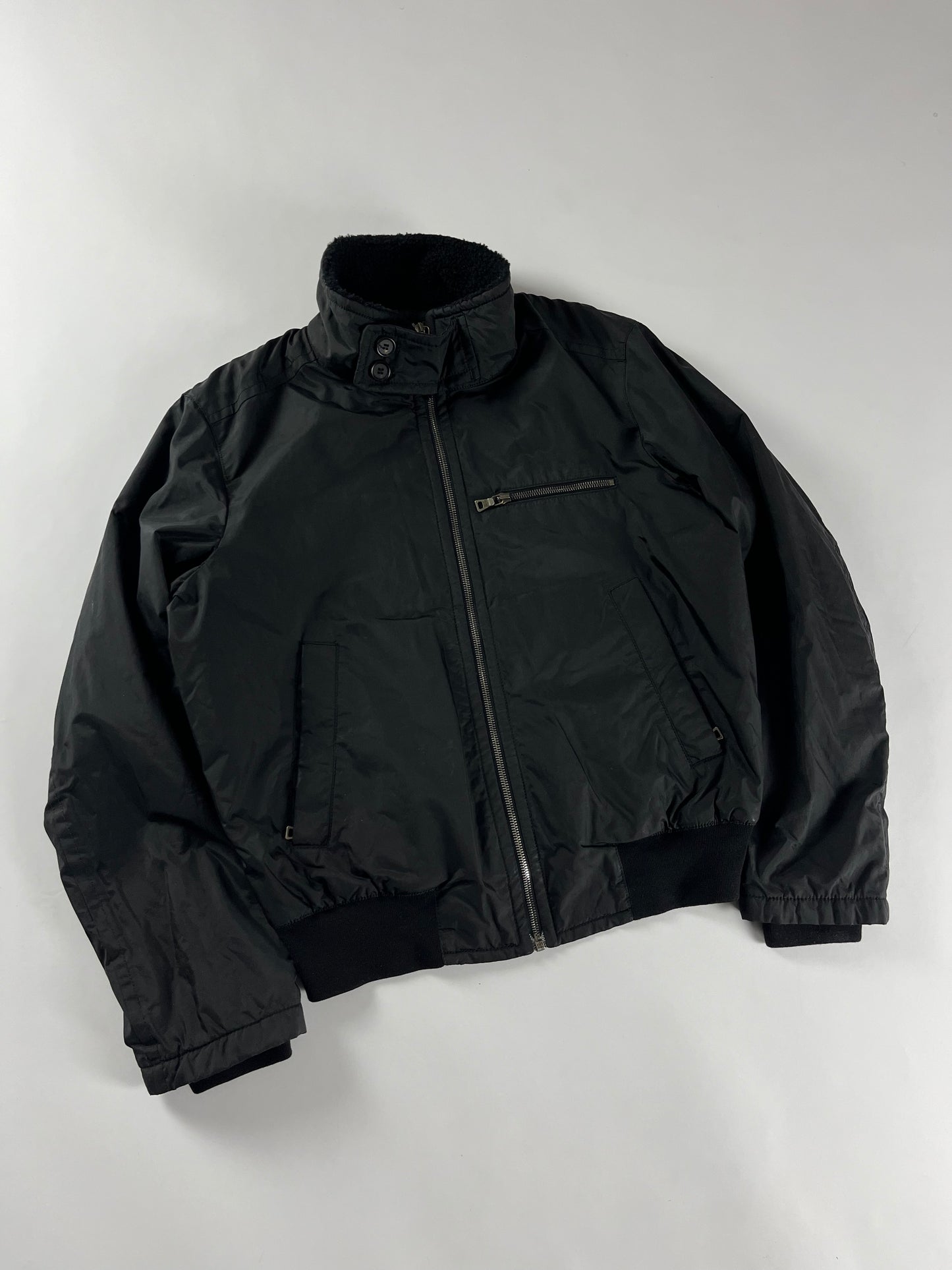 Prada Two Button Funnel Neck Bomber Jacket FW 2006 - M
