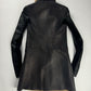 Rick Owens Long Asymmetric Shearling Oblique Coat 2010s - S