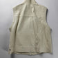 Louis Vuitton Cream Ivory Leather Zip Up Vest FW 2015 - S