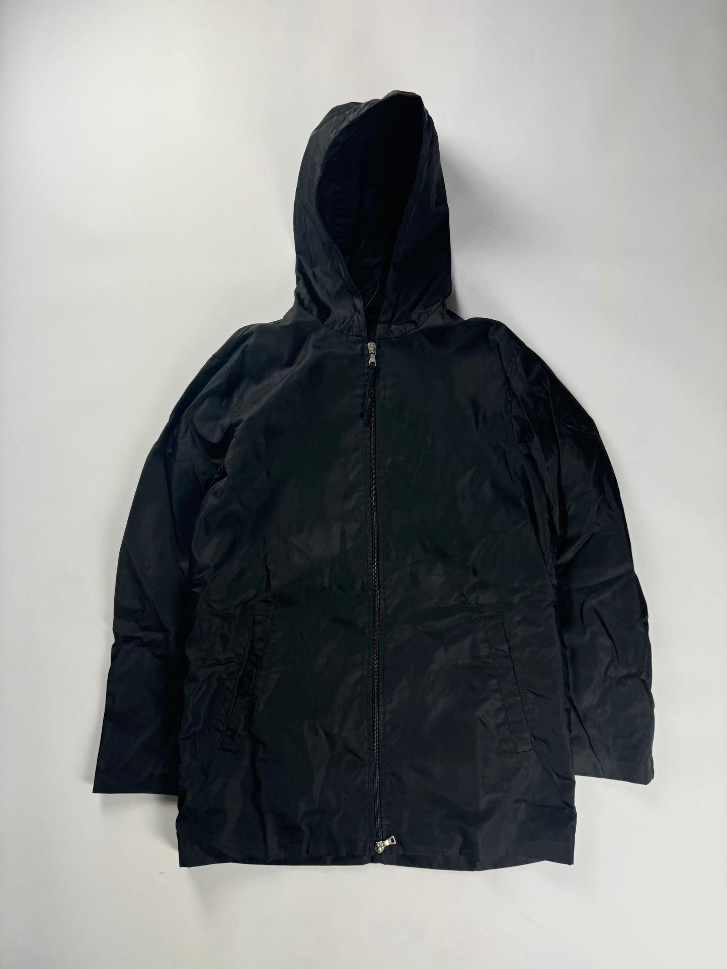 Prada Blackout Double Zip Windbreaker Jacket 2000s - S
