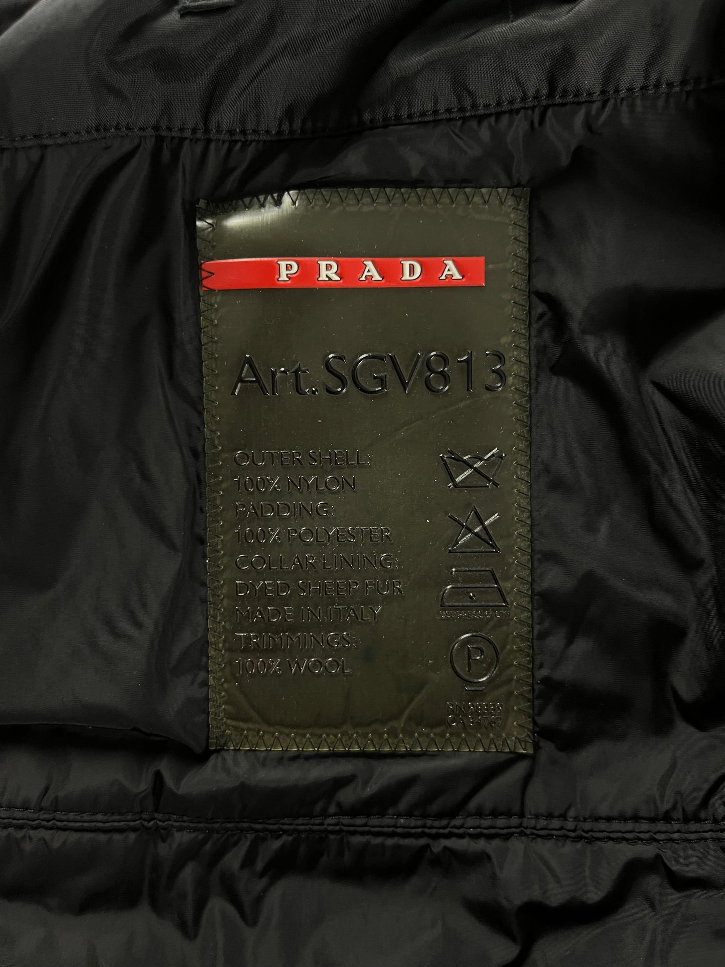 Prada Two Button Funnel Neck Bomber Jacket FW 2006 - M