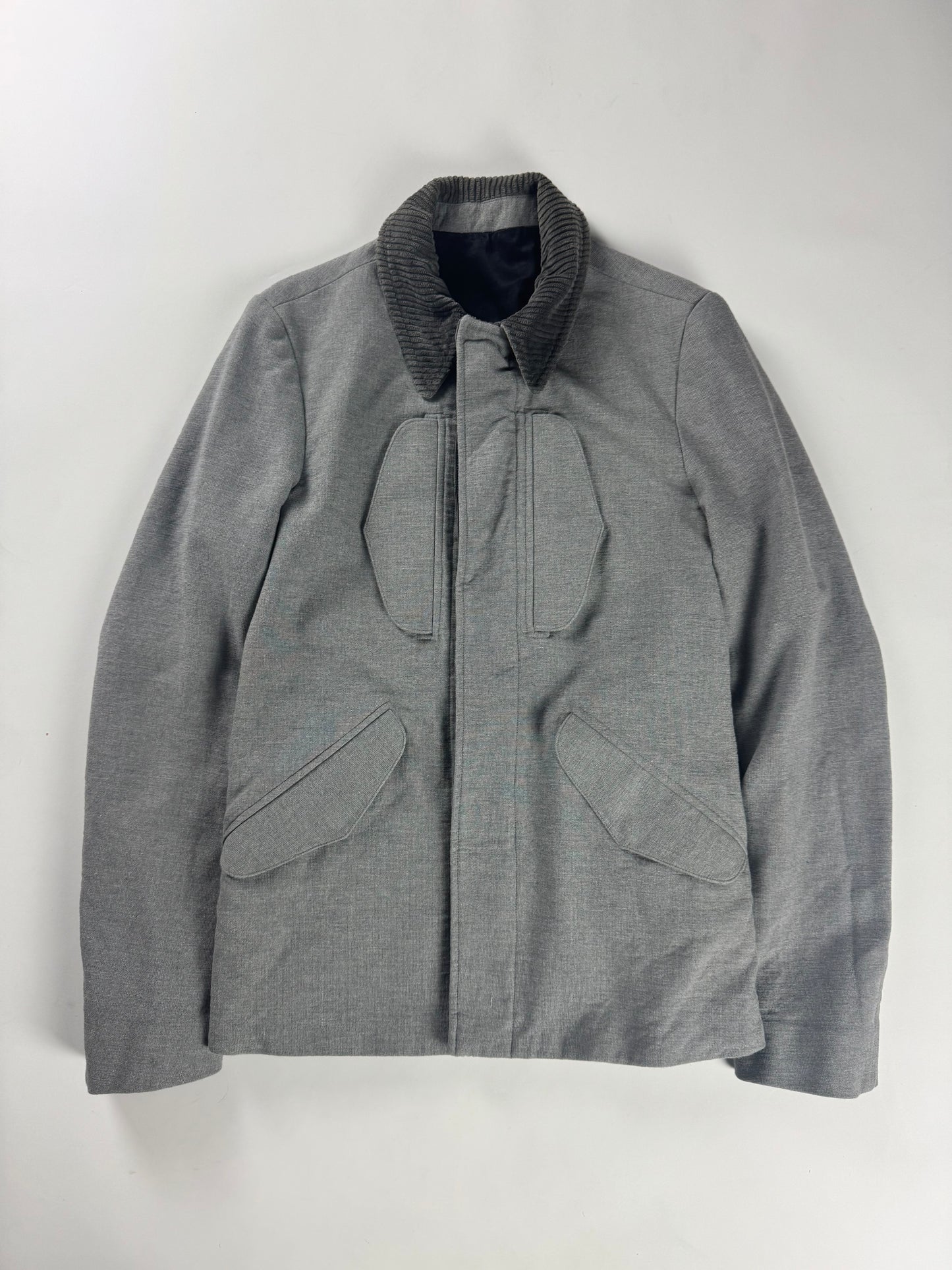 Balenciaga Sample Grey Corduroy Jacket FW 2011 - S